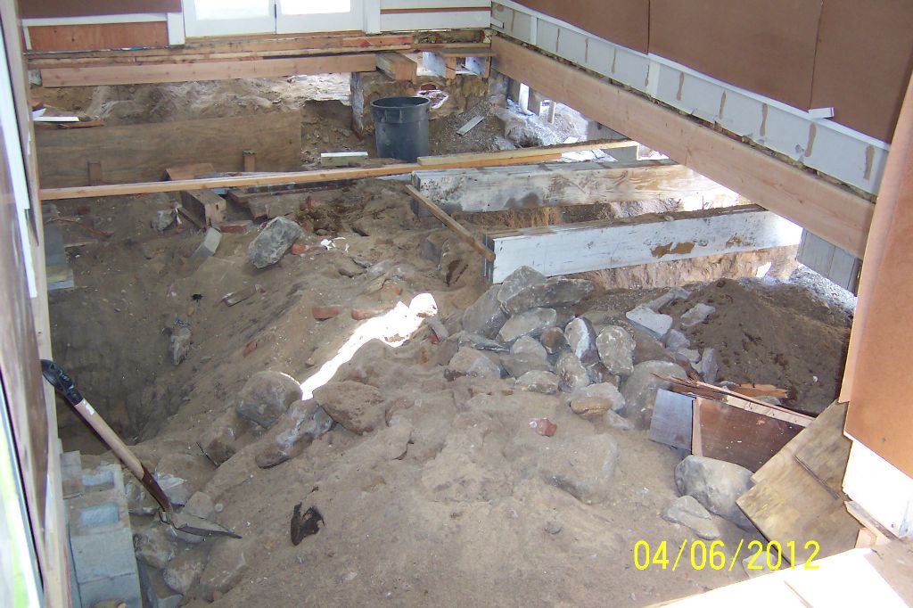Excavation and temporary shoring
